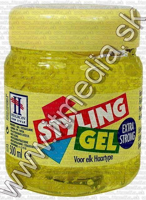 Image of Hegron Hair Gel **Extra Strong** Yellow 500 ml (IT5243)